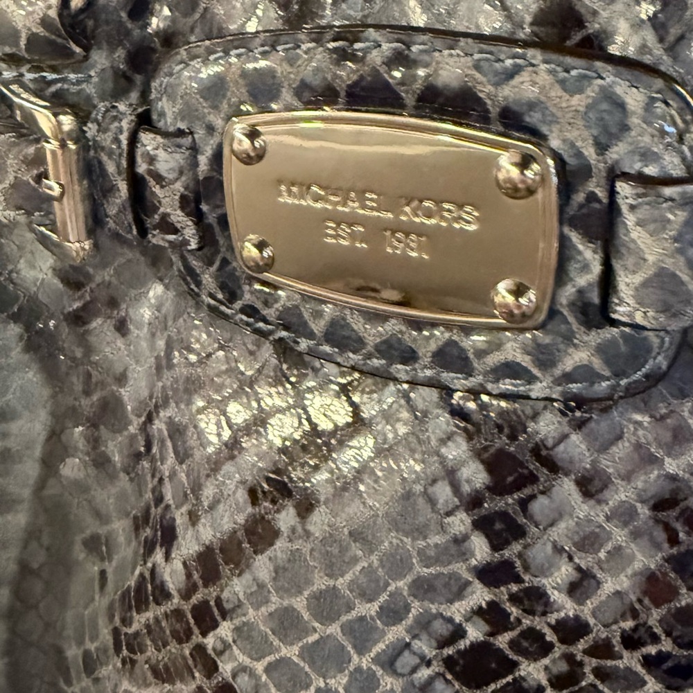 Michael Kors Hamilton Python Satchel
Shoulder Bag - image 3